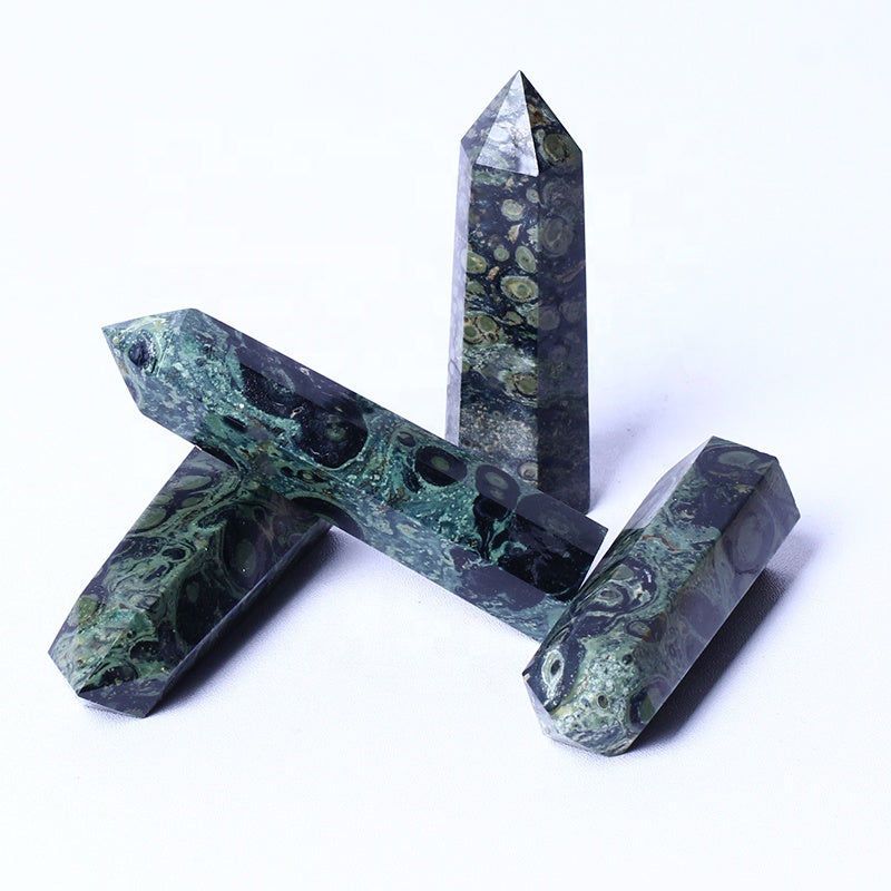 Natural High Quality Wholesale Bulk Natural Quartz Spiritual Healing Stone Crystal Wands Kambaba Jasper Tower Point Wands For F