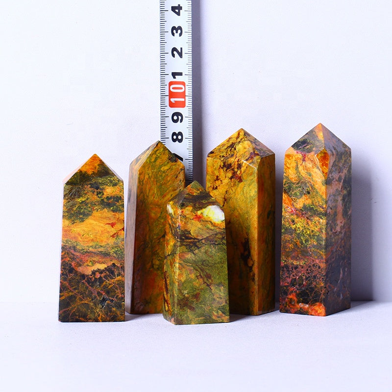 High Quality Natural Realgar Crystal Tower Wand Crystal Point Healing Crystal Reiki Gemstone For Sale
