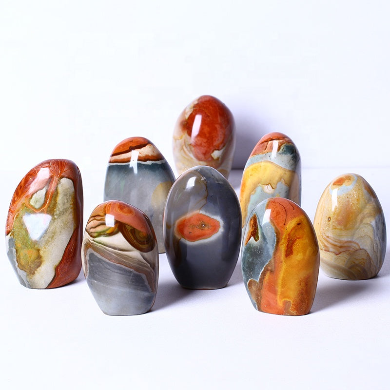 Wholesale Natural Healing Ocean stone Free Form Reiki Raw Gemstone Polychrome Jasper Rough Stone For Decoration