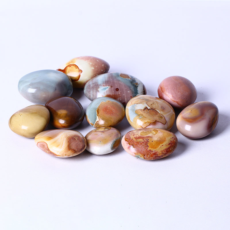 Wholesale Natural Crystal Quartz Palm Healing Stone Ocean Stone Palm Stone Polychrome Jasper Palm For Decoration