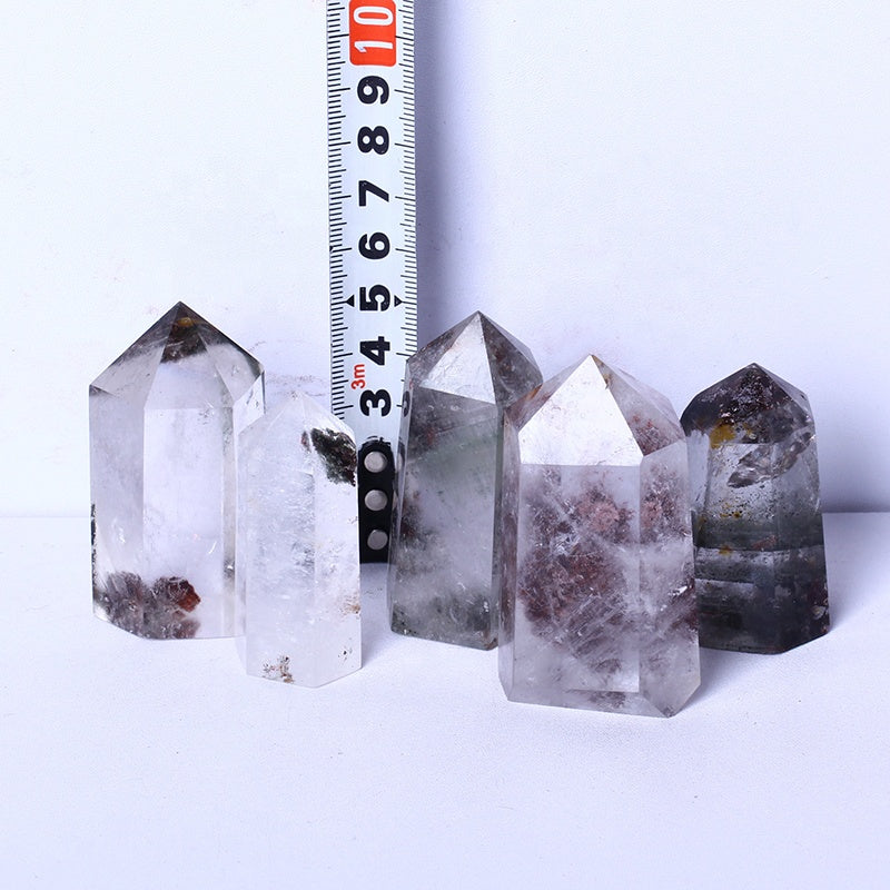 Crystal Wand Phantom Crystal Garden Quartz Tower Wholesale High Quality Natural Home Decoration Crystal Image Folk Art Polished