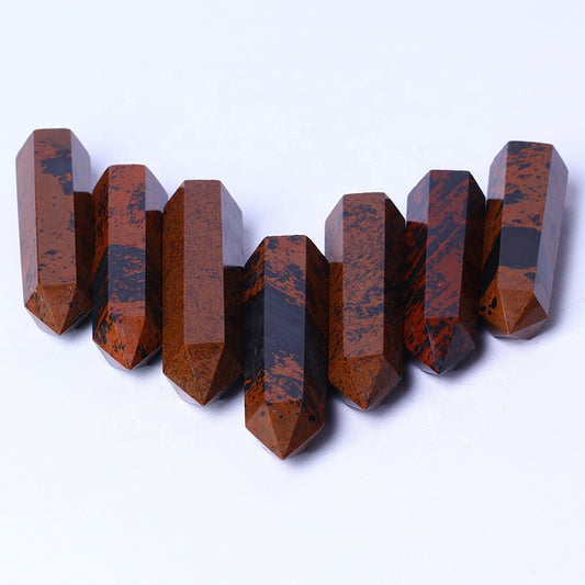 Wholesale Natural Crystal Wand Red Obsidian Tower Point Quartz Druzy Crystal For Home Decoration