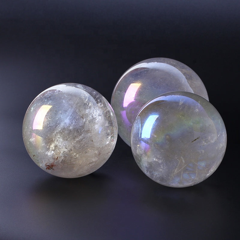 Crystal Healing Ball for Home Decoration New Arrivals Angel Aura Clear High Quality Sphere White Crystal Image Folk Art Polished