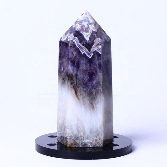 Hot Sale Dream Amethyst Tower Wholesale Bulk Gemstone High Quality Point Tower Crystal Stone Wand For Decoration