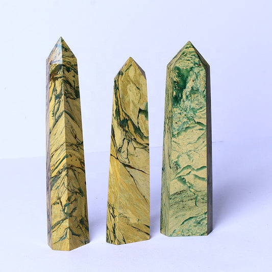 Wholesale Natural Healing Crystal Stones Raw Gemstone Healing Polished Wand Phoenix Onyx Tower Crafts Quartz Points For De