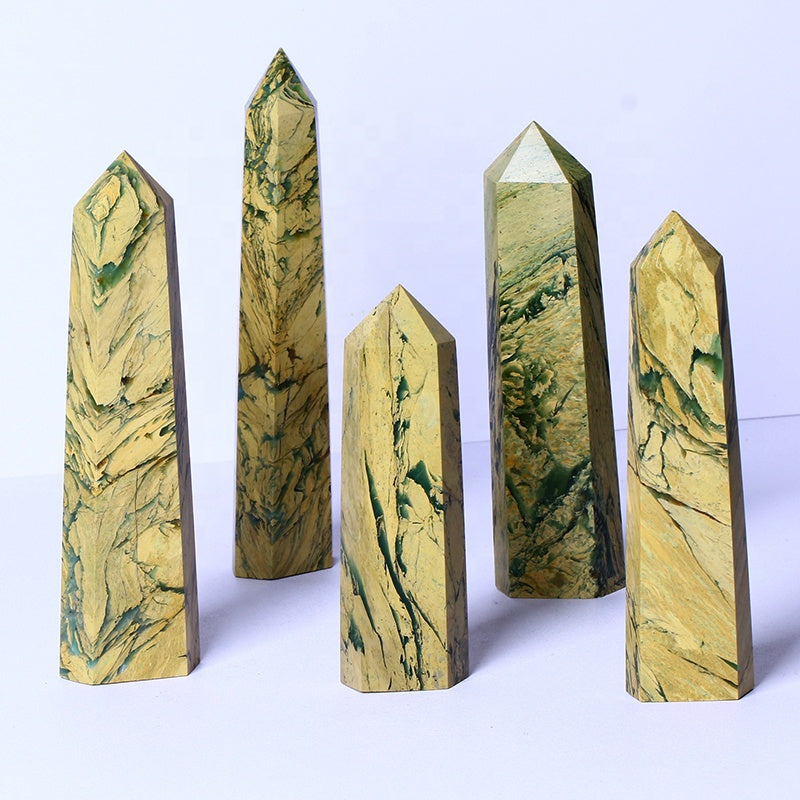 Wholesale Natural Healing Crystal Stones Raw Gemstone Healing Polished Wand Phoenix Onyx Tower Crafts Quartz Points For De