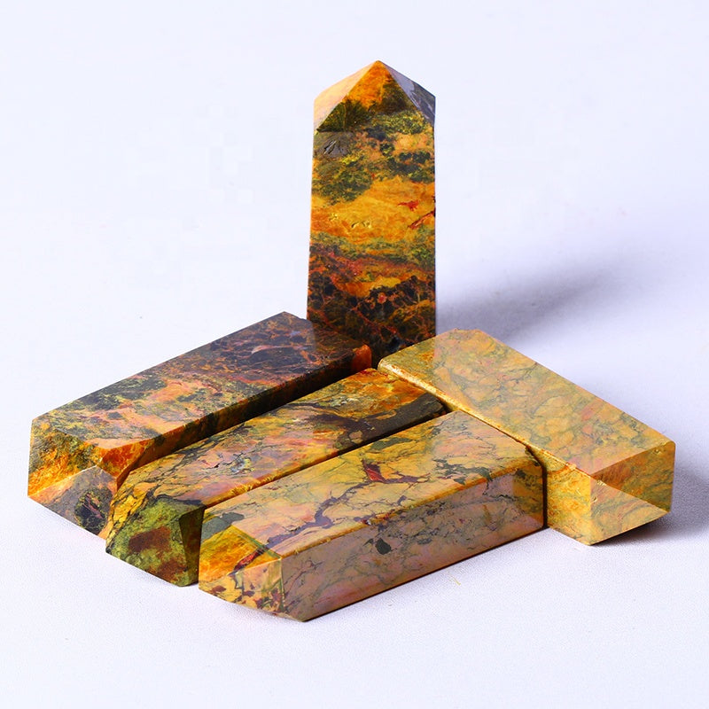 High Quality Natural Realgar Crystal Tower Wand Crystal Point Healing Crystal Reiki Gemstone For Sale