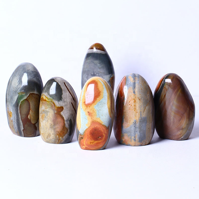Wholesale Natural Healing Ocean stone Free Form Reiki Raw Gemstone Polychrome Jasper Rough Stone For Decoration