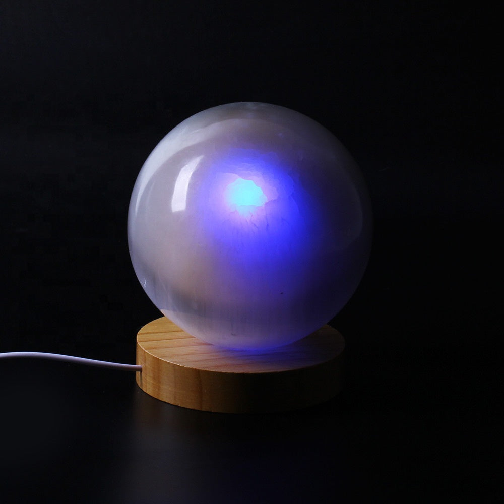 Wholesale Highly Polished Selenite Sphere Gemstone Ball Flash Selenite Sphere Crystal Magic Ball for Healing Home Decoration