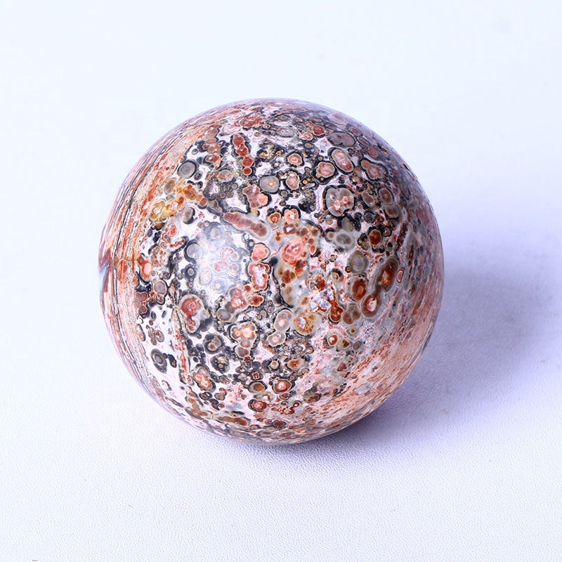 Wholesale High Quality Gemstone Healing Folk Natural Red Net Stone Sphere Crystal Craft Or Decoration