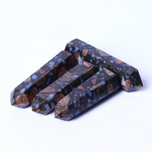 WholesaleNatural Crysta High Quality Quartz Stones Glaucophane Wands Points For Healing