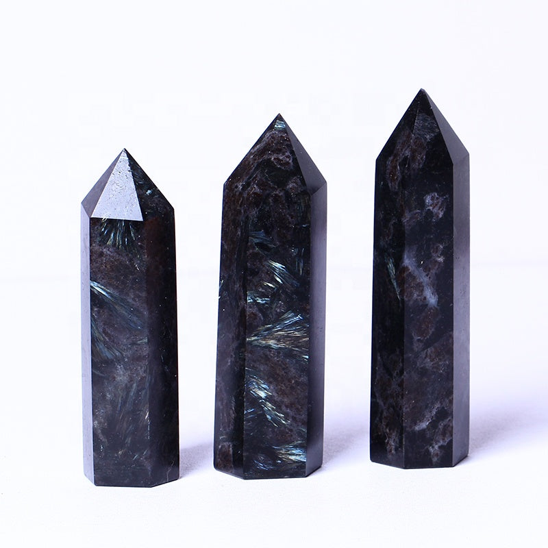 Wholesale Bluk Natural Healing Rough Stone Flashing Fireworks Stone Tower Crystal Crafts For Decoration