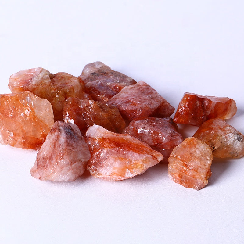 Wholesale Colorful Spiritual Healing Stones Fire Quartz Rough Stone Crystal Home Decoration Rough Image Folk Art GUFAN