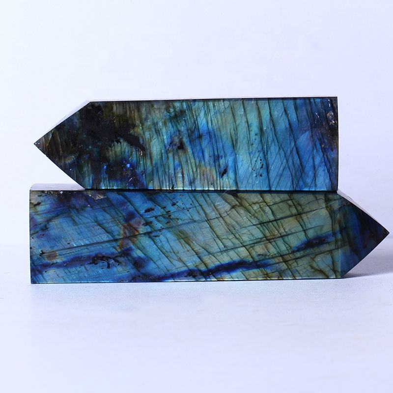 Wholesale High Quality Natural Polished Energy Stones Labradorite Points Towers Crystal Crafts Gemstone For Home Decoration