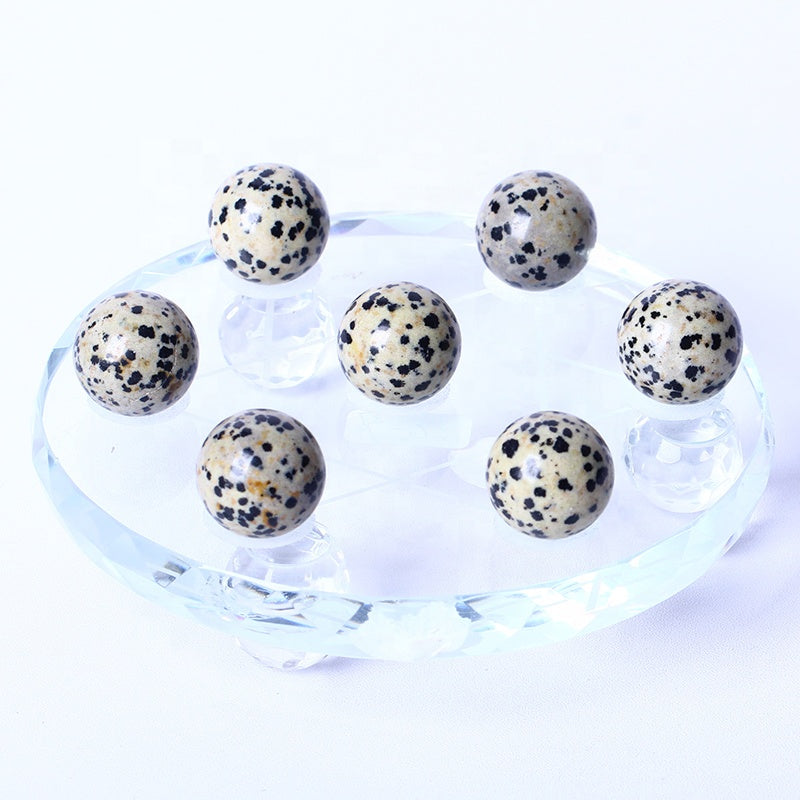 Wholesale High Quality Natural Crystal Ball Healing Stones Small Dalmatian Jasper Sphere For Gifts And Decoration
