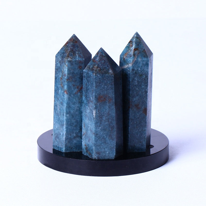 8Bulk Wholesale Natural Crystal Point Natural Ruby Kyanite Tower Healing Point For Feng Shui Decoration