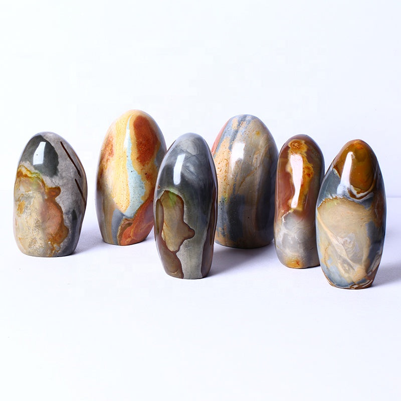 Wholesale Natural Healing Ocean stone Free Form Reiki Raw Gemstone Polychrome Jasper Rough Stone For Decoration