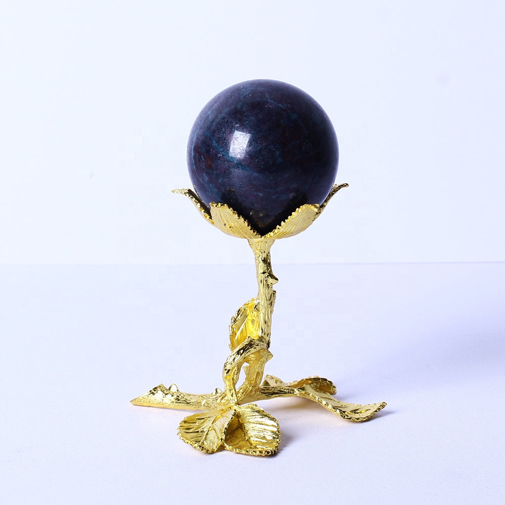 Natural High Quality Healing Gemstone Balls Natural Stone Ruby Kynanite Spheres For Feng Shui Home Decoration