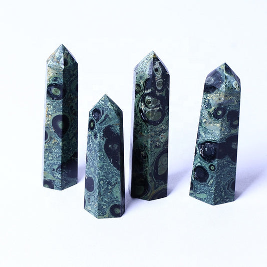 Natural High Quality Wholesale Bulk Natural Quartz Spiritual Healing Stone Crystal Wands Kambaba Jasper Tower Point Wands For F
