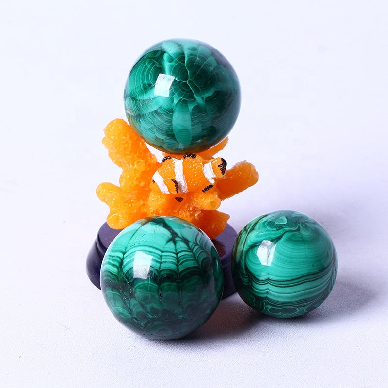 Wholesale High Quality Healing Quartz Crystal Malachite Sphere Ball Natural Gemstone Sphere For Home Decoration