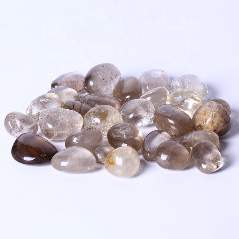 Wholesale Natural Polished Rough Smoky Tumbled Stones Crystal Crafts Product For Home Decoration