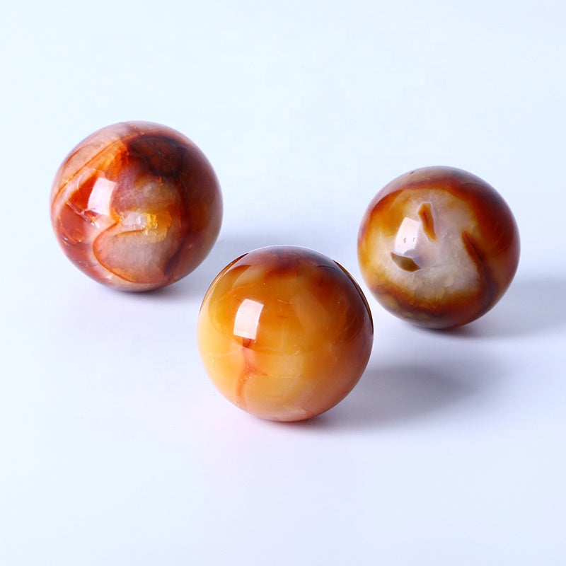 Wholesale High-quality Healing Quartz Crystal Ball Natural Carnelian Sphere For Decoration