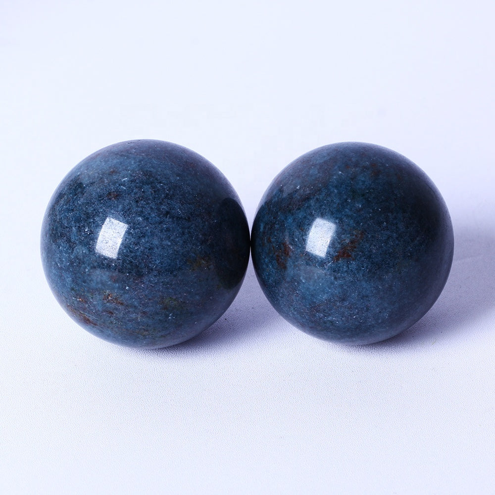 Natural High Quality Healing Gemstone Balls Natural Stone Ruby Kynanite Spheres For Feng Shui Home Decoration