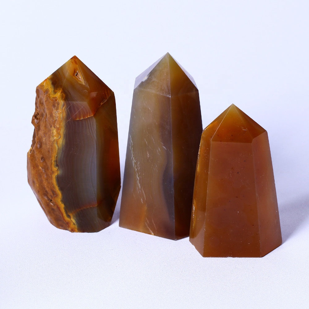 Natural High Quality Wholesale Bulk Natural Quartz Spiritual Healing Gemstone Quartz Carnelian Tower Druzy Magics Stones For Ho