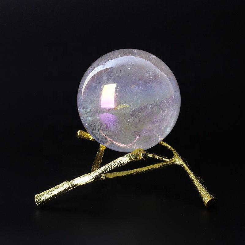 Crystal Healing Ball for Home Decoration New Arrivals Angel Aura Clear High Quality Sphere White Crystal Image Folk Art Polished