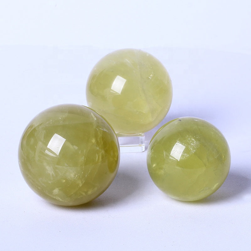 Natural High Quality Wholesale Bulk Natural Quartz Spiritual Healing Gemstone Balls Yellow Citrine Crystal Spheres