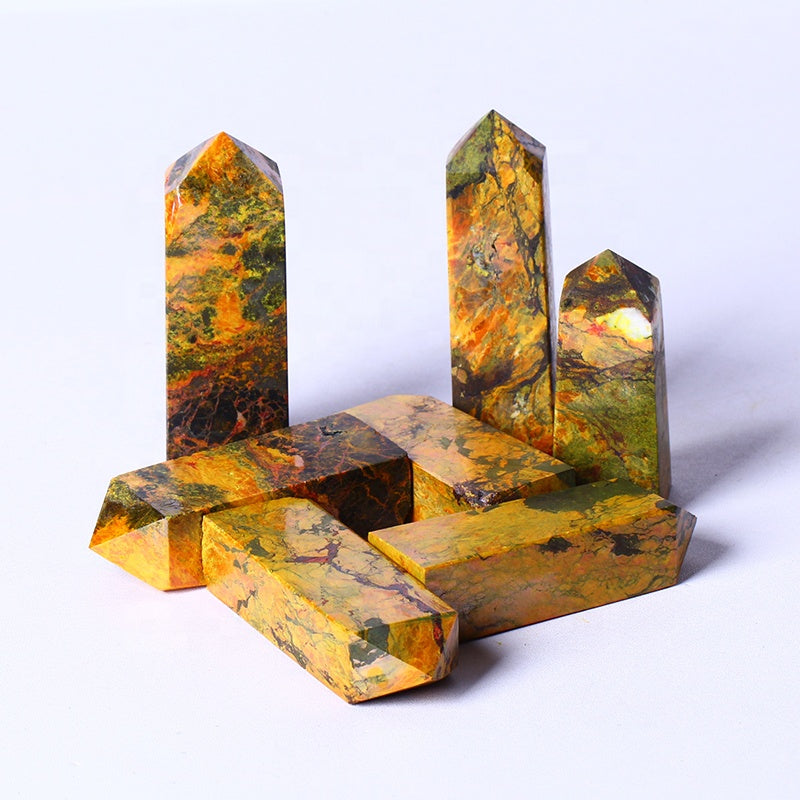 High Quality Natural Realgar Crystal Tower Wand Crystal Point Healing Crystal Reiki Gemstone For Sale