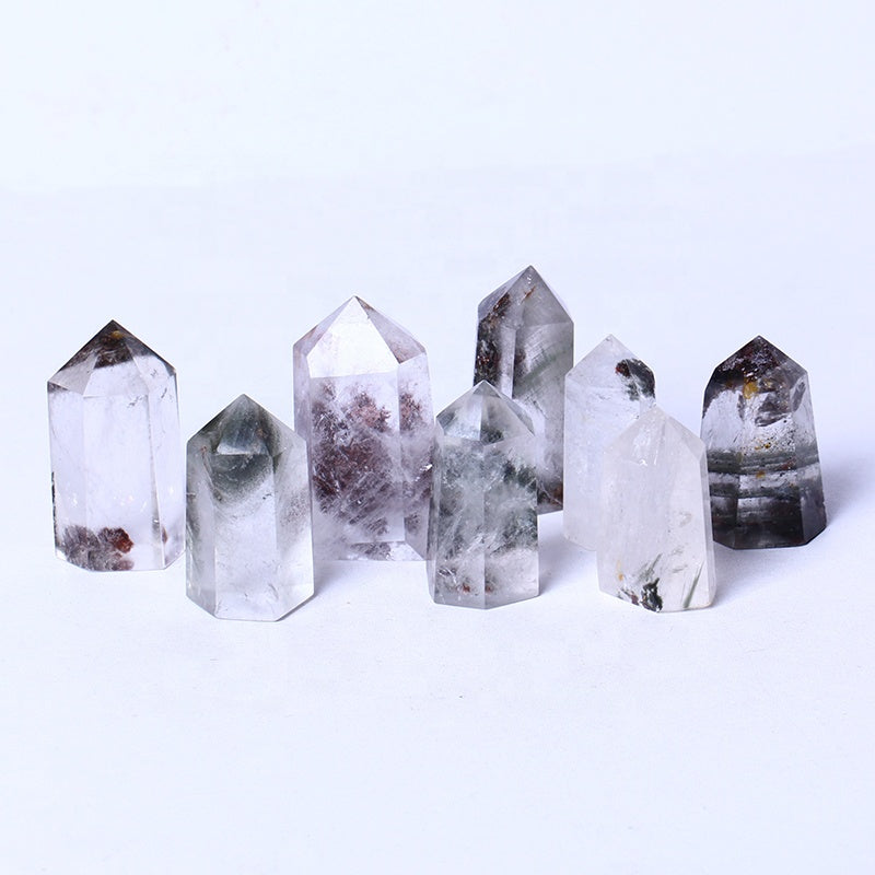 Crystal Wand Phantom Crystal Garden Quartz Tower Wholesale High Quality Natural Home Decoration Crystal Image Folk Art Polished