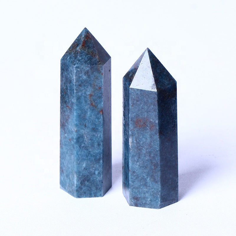 8Bulk Wholesale Natural Crystal Point Natural Ruby Kyanite Tower Healing Point For Feng Shui Decoration