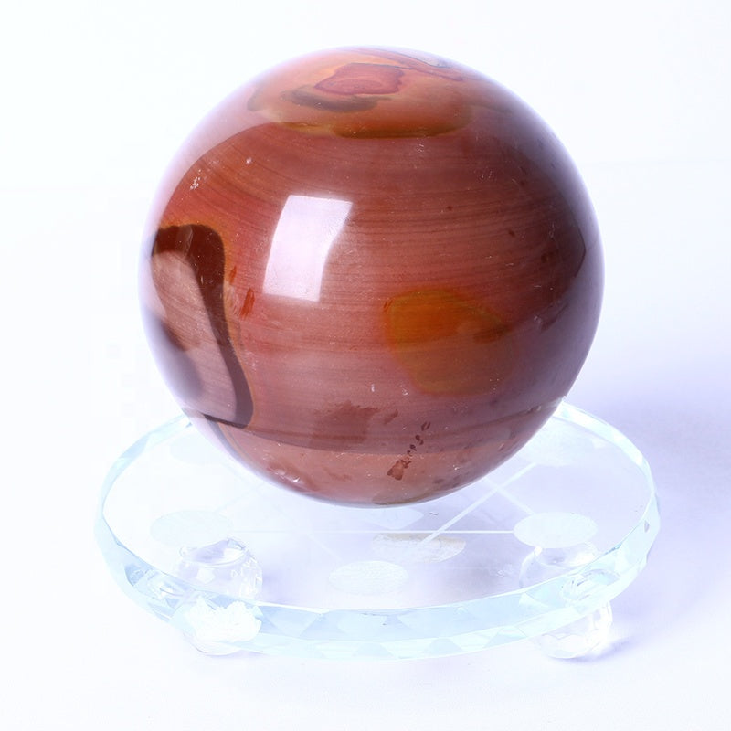 Hot Sale Wholesale Natural Healing Crystal Ball Polished High Quality Ocean Jasper Sphere Crystal Crafts For Home Decoration