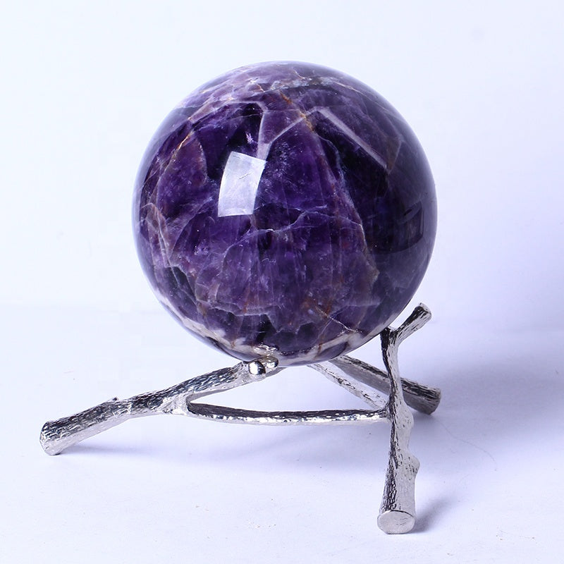 Wholesale Bulk Natural Healing Stones Brazil Uruguay Dream Amethyst Sphere Huge Size Balls Crystal Crafts For Decoration