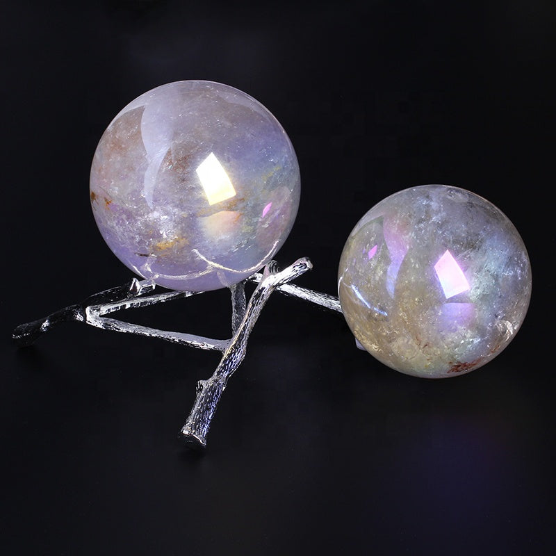 Crystal Healing Ball for Home Decoration New Arrivals Angel Aura Clear High Quality Sphere White Crystal Image Folk Art Polished