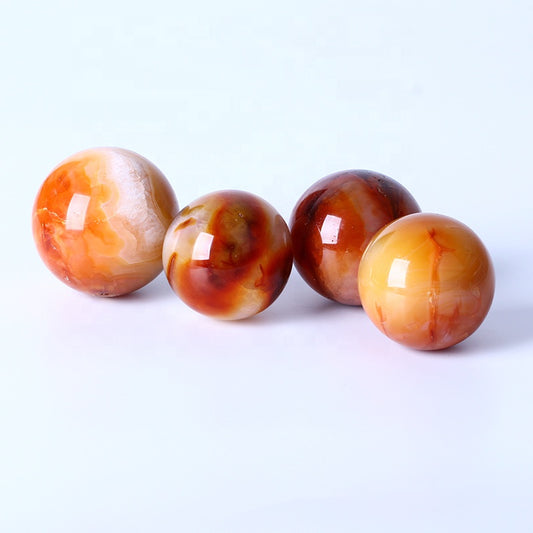 Wholesale High-quality Healing Quartz Crystal Ball Natural Carnelian Sphere For Decoration