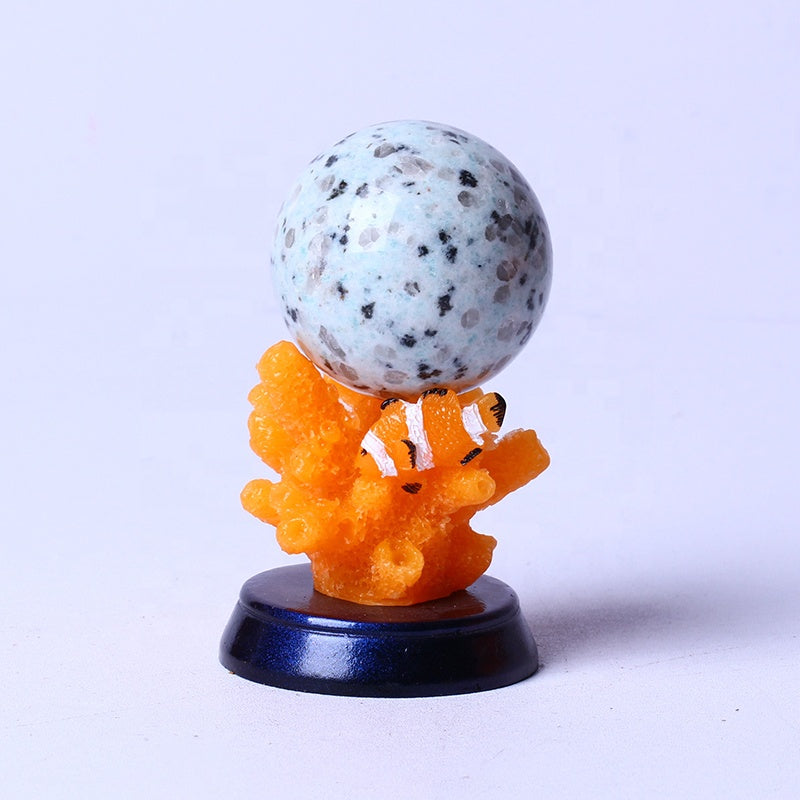Wholesale Bulk Natural Healing Stones Kiwi Jasper Sphere Balls Crystal Crafts For Decoration