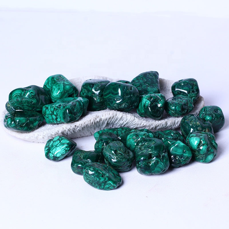 Wholesale High Quality Natural Polished Rough Energy Stones Malachite Tumble Stone Crystal Crafts Gemstone For Home Decoration