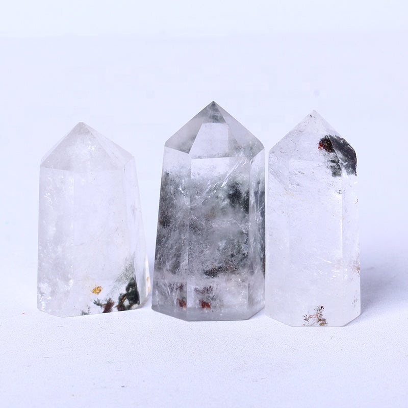 Crystal Wand Phantom Crystal Garden Quartz Tower Wholesale High Quality Natural Home Decoration Crystal Image Folk Art Polished