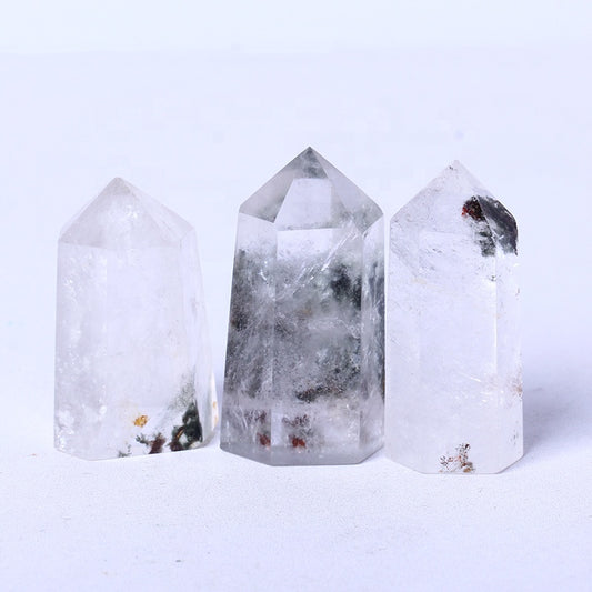 Crystal Wand Phantom Crystal Garden Quartz Tower Wholesale High Quality Natural Home Decoration Crystal Image Folk Art Polished