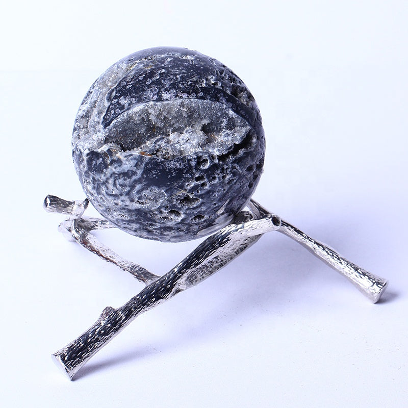Wholesale Natural Healing Crystal Ball Polished Druzy Sphalerite Crystal Sphere Crystal Crafts For Home Decoration