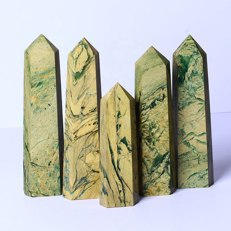 Wholesale Natural Healing Crystal Stones Raw Gemstone Healing Polished Wand Phoenix Onyx Tower Crafts Quartz Points For De