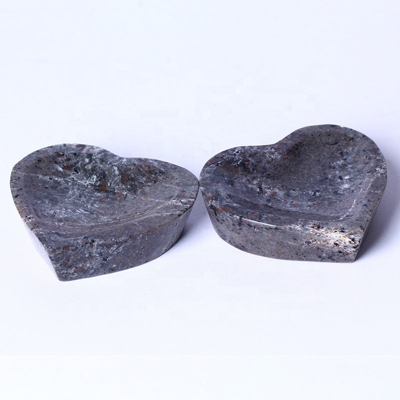 High Quality Bulk Wholesale Natural Hand Carved Healing Polished Rough Stones Crystal Crafts Yooperlite Bowl For Collection Home