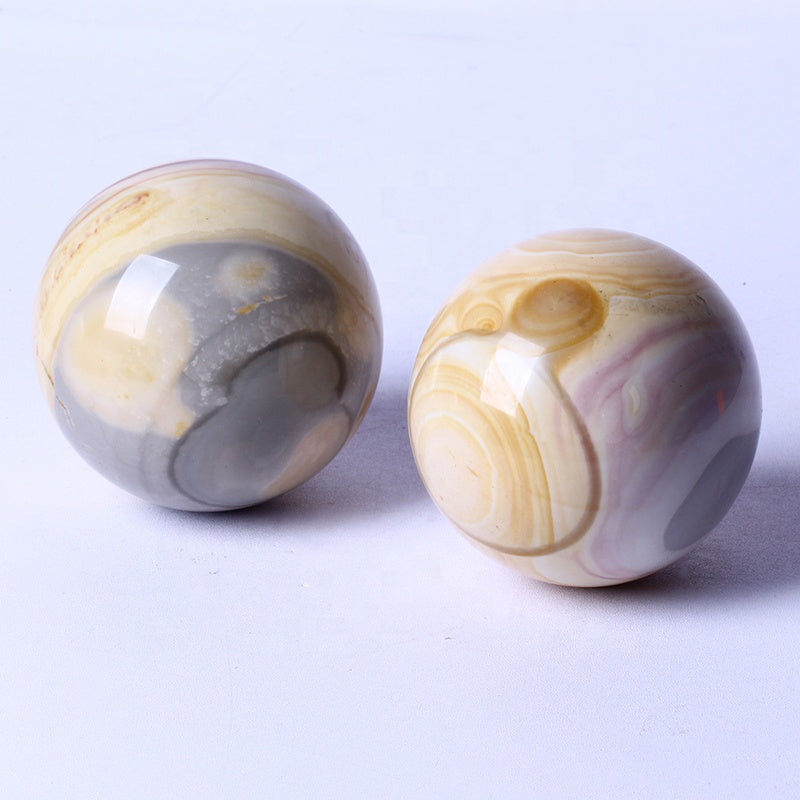 Wholesale High Quality Natural Healing Stones Jasper Ocean stone Sphere Crystal Quartz Ball For Home Decoration