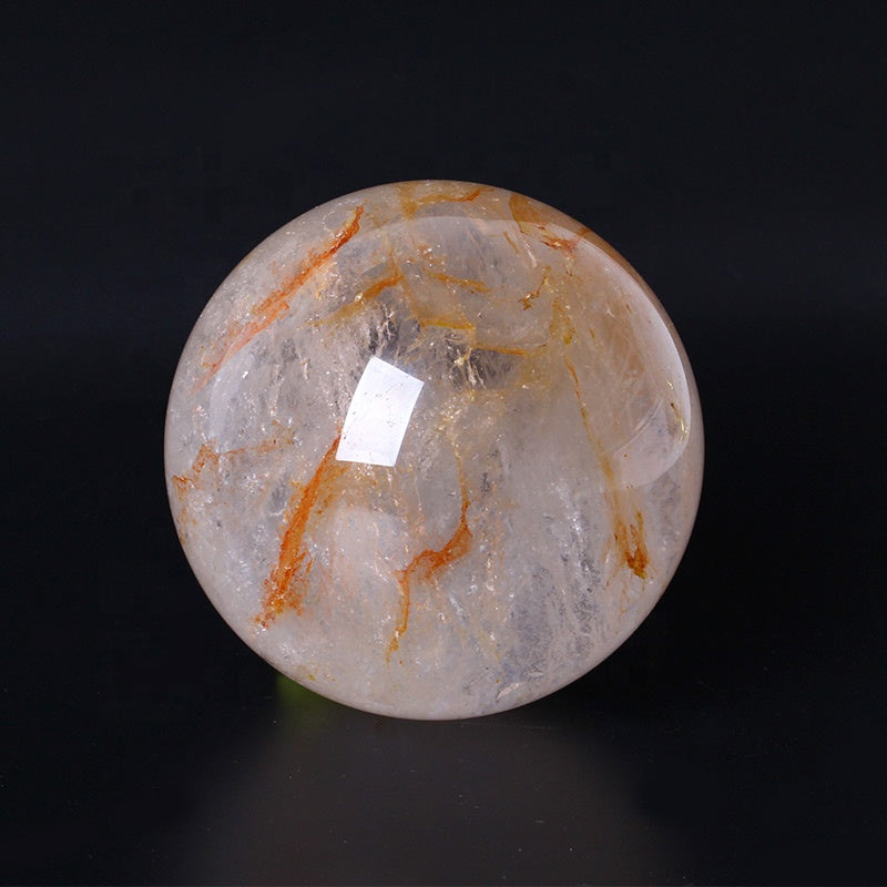 Hot Sale Wholesale High Quality Natural Polished Healing Stones Fire Quartz Crystal Sphere Crystal Crafts For Decoration