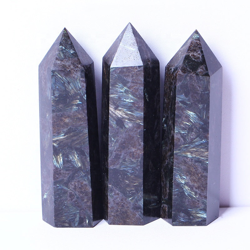 Wholesale Bluk Natural Healing Rough Stone Flashing Fireworks Stone Tower Crystal Crafts For Decoration