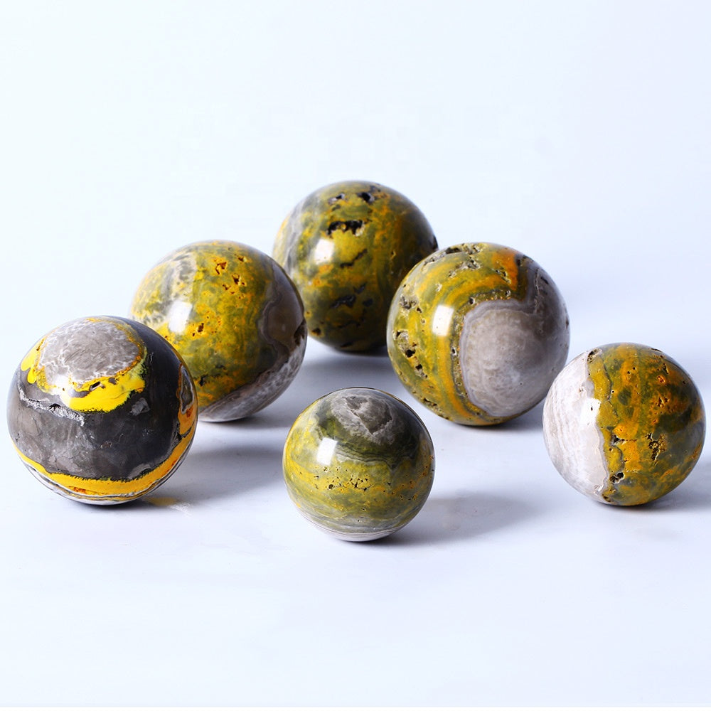 High Quality Wholesale Beautiful Polished Healing Quartz Crystal ball Natural Bumblebee Sphere For Home Decoration