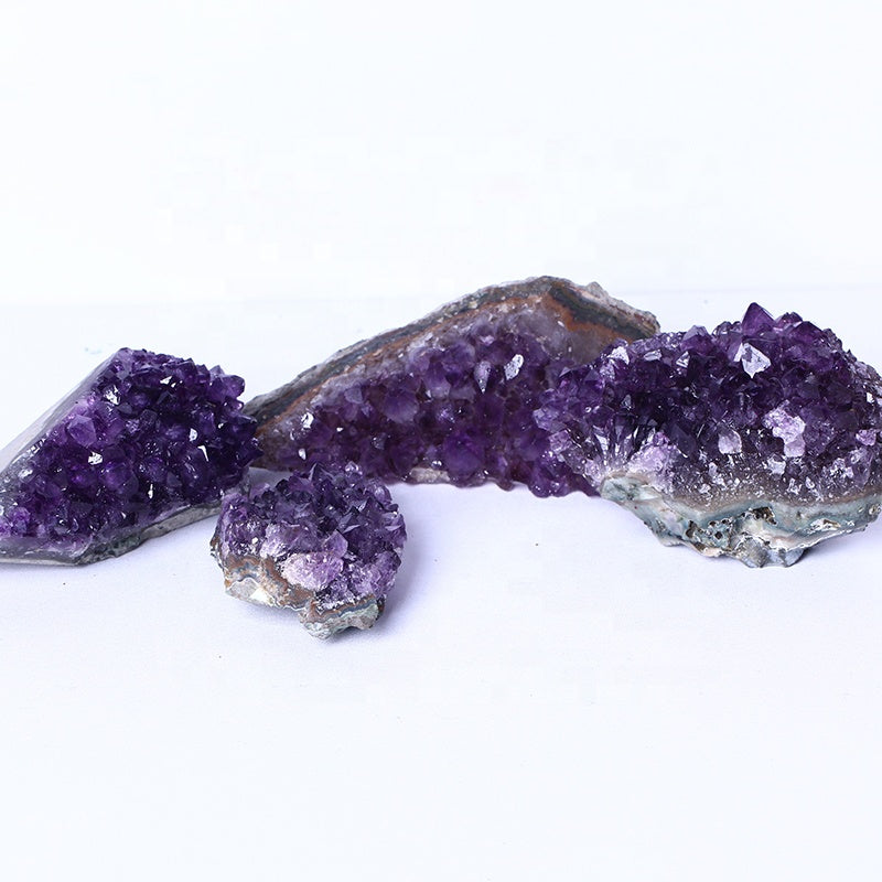Wholesale Healing Minerals Natural Quartz Amethyst Cluster For Spiritual Gifts High Quality