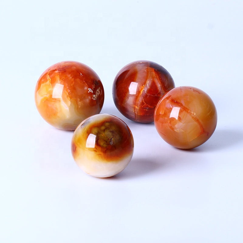 Wholesale High-quality Healing Quartz Crystal Ball Natural Carnelian Sphere For Decoration